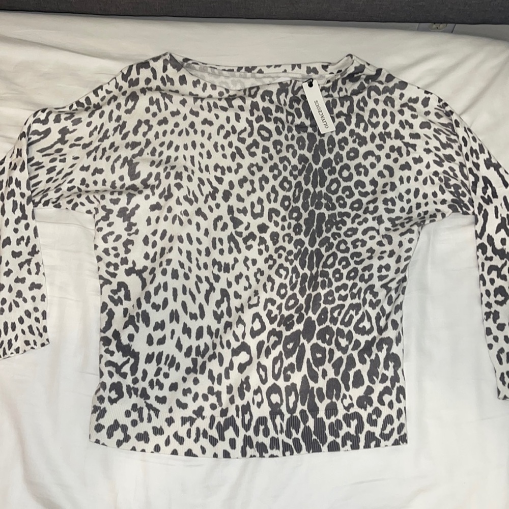 Womens animal print sweater